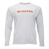 Simms Tech Tee Sonnenschutz Shirt sterling Vorderseite