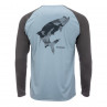 Simms Tech Tee Artist Tarpon steelblue Rueckseite