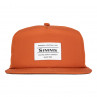 Simms Unstructured Flat Brim Cap Simms orange Vorderansicht