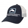 Simms Trout Icon Trucker Cap small fit admiral avalon