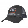 Simms Trout Icon Trucker Cap small fit carbon