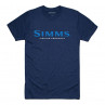 Simms Logo T-Shirt dark moon heather