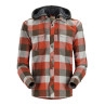 Simms Coldweather Hoody clay buffalo plaid