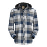 Simms Coldweather Hoody navy buffalo plaid