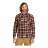 Simms Santee Flannel mahogany-tan camp plaid Vorderansicht