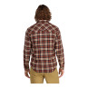 Simms Santee Flannel mahogany-tan camp plaid Rueckseite