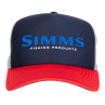 Simms Throwback Trucker Cap navy Vorderansicht