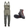 Simms Wat-Set Tributary Wathose Tributary Watschuhe basalt Rubber