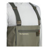 Simms Tributary Wathose basalt Brusttasche und Traeger