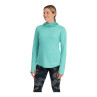 Simms Womens Solarflex Cooling Hoody Damen-Kapuzenshirt gulf blue Vorderansicht