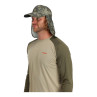 Simms Superlight Sunshield Cap regiment camo olive drab Vorderansicht