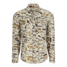 Simms Challenger Shirt ghost camo stone Langarmhemd