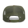 Simms 7-Panel Brown Trout Trucker Cap Kappe olive Rueckseite