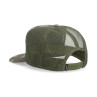 Simms 7-Panel Brown Trout Trucker Cap Kappe olive Seitenansicht