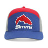 Simms 7-Panel Brown Trout Trucker Cap Kappe navy