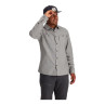 Simms Cutbank Chambray Shirt cinder chambray Vorderansicht