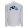 Simms Tech Tee Artist Serie Trout-sterling Rueckseite