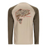 Simms Tech Tee Artist Serie Bass / stone / dark stone Rueckseite