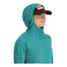 Simms Womens Bugstopper Hoody bluegrass heather Details Kapuze