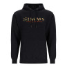 Simms Logo Hoody Kapuzenpullover charcoal heather