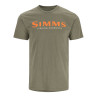 Simms Logo T-Shirt military heather Vorderseite