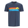 Simms Sunset T-Shirt navy heather Vorderansicht