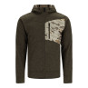 Simms CX Hoody - Full Zip Kapuzenjacke dark stone-ghost camo stone