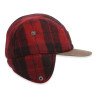 Simms Coldweather Cap red buffalo plaid Seitenansicht