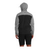 Simms CX Hoody Kapuzenpullover steel heather-black heather Rueckseite mit Kapuze