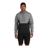 Simms CX Hoody Kapuzenpullover steel heather-black heather Vorderansicht ohne Kapuze