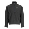 Simms Rivershed Half Zip black heather