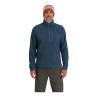 Simms Rivershed Half Zip neptune heather Vorderansicht