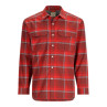 Simms Coldweather Shirt Langarmhemd cutty red asym ombre plaid