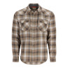 Simms Santee Flannel Shirt bayleaf - sunglow pane ombre