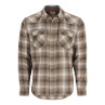 Simms Santee Flannel Shirt bayleaf - sunglow pane ombre
