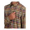 Simms BugStopper Shirt Plaid Langarmhemd Simms chestnut multi plaid Brusttasche