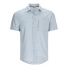 Simms Challenger SS Shirt steel blue Kurzarmhemd