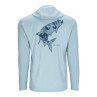 Simms Tech Hoody Artist Serie steel blue-Tarpon Rueckseite