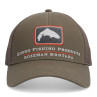 Simms Trout Icon Trucker Cap hickory