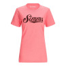 Simms Womens Crew Logo T-Shirt watermelon heather Vorderseite