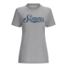 Simms Womens Crew Logo T-Shirt cinder heather Vorderansicht