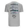 Simms Species T-Shirt cinder heather Rueckseite