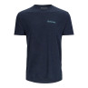 Simms Species T-Shirt navy heather Vorderansicht