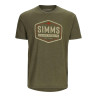 Simms Fly Patch T-Shirt military heather Vorderansicht