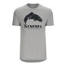 Simms Trout Regiment Camo Fill T-Shirt cinder heather Vorderansicht