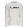 Simms Logo Shirt LS Langarm-Shirt white Vorderansicht