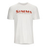 Simms Logo T-Shirt white Vorderansicht