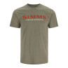 Simms Logo T-Shirt SIMMS orange-miltary heather