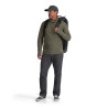 Simms Tailwind Duffel 80L black als Rucksack getragen Vorderansicht