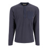 Simms Highline Henley smokey selvedge Vorderansicht